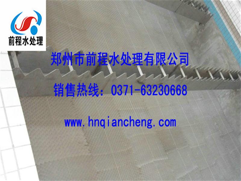 斜管填料安裝現(xiàn)場(chǎng)